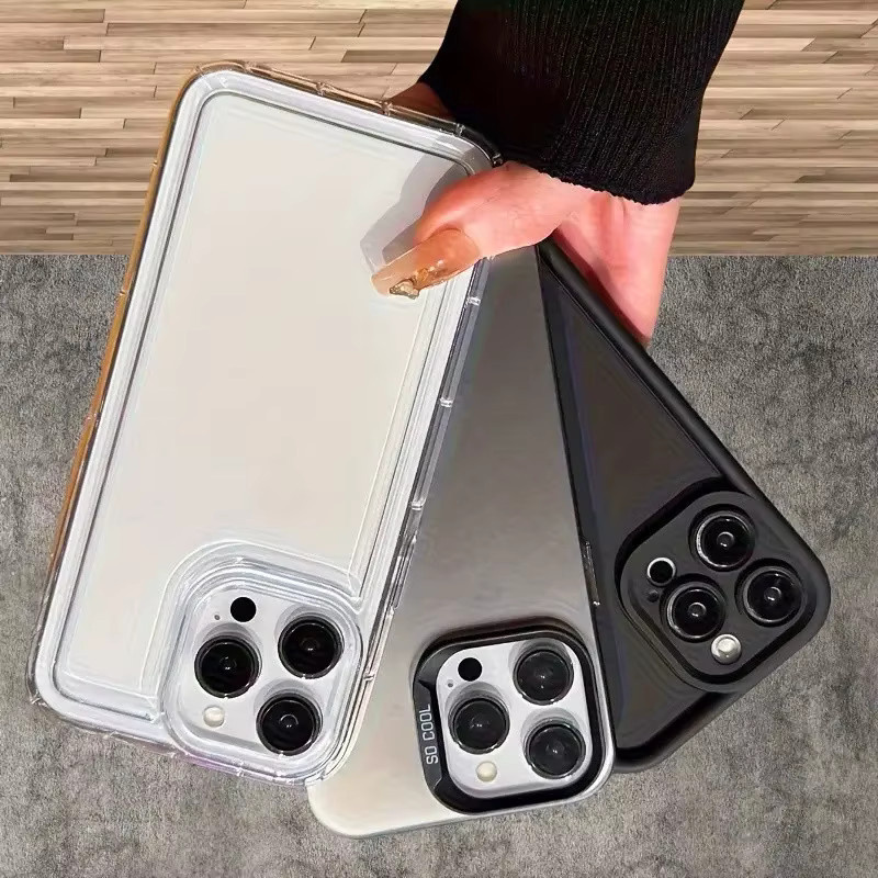 3-teiliges IMD-Airbag-Schutzset aus Bambusfaser für Apple iPhone 11 bis 17 Pro Max Serie in Multicolour - Bild 4