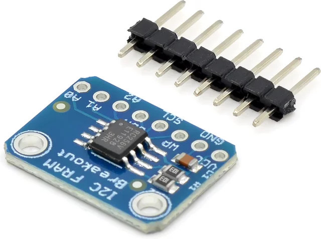 MB85RC256V FRAM Breakout Board Modul 32kB I2C Nicht-flüchtiger Speicher für IoT Sensor Geräte in Blau - Bild 1