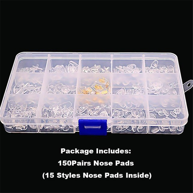 Nasenpads Silikon, 150 Paare, weiß, transparent - Bild 1