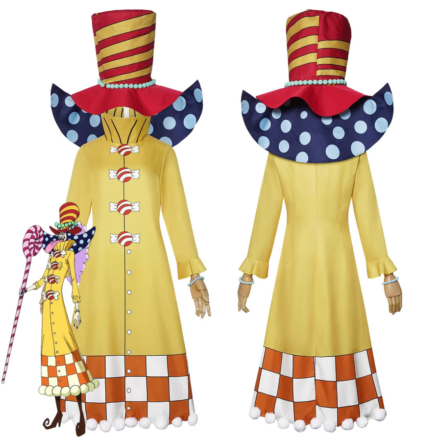 AESMT Charlotte Perospero Cosplay Kostüm, Gelbe Robe, Unisex - Bild 2