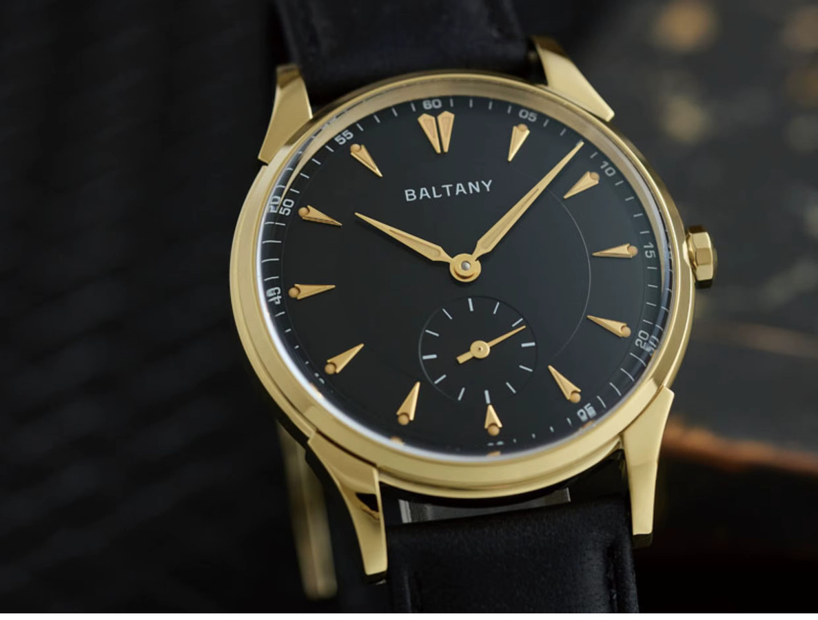 Baltany Armbanduhr, Pilot, Handaufzug, Edelstahl, Saphirglas, 38,5 mm, Herren - Bild 2