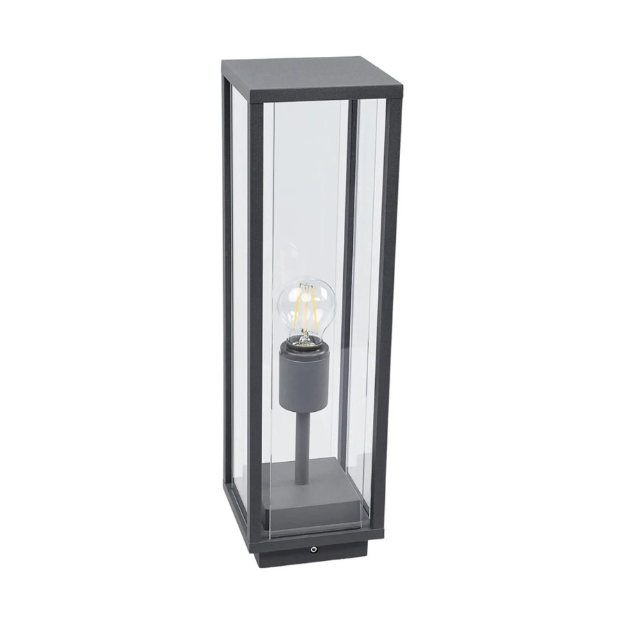 Lucande Außenleuchte Annalea Modern Schwarz aus Aluminium mit Glas und E27 Fassung, IP54 Spritzwassergeschützt - Bild 2