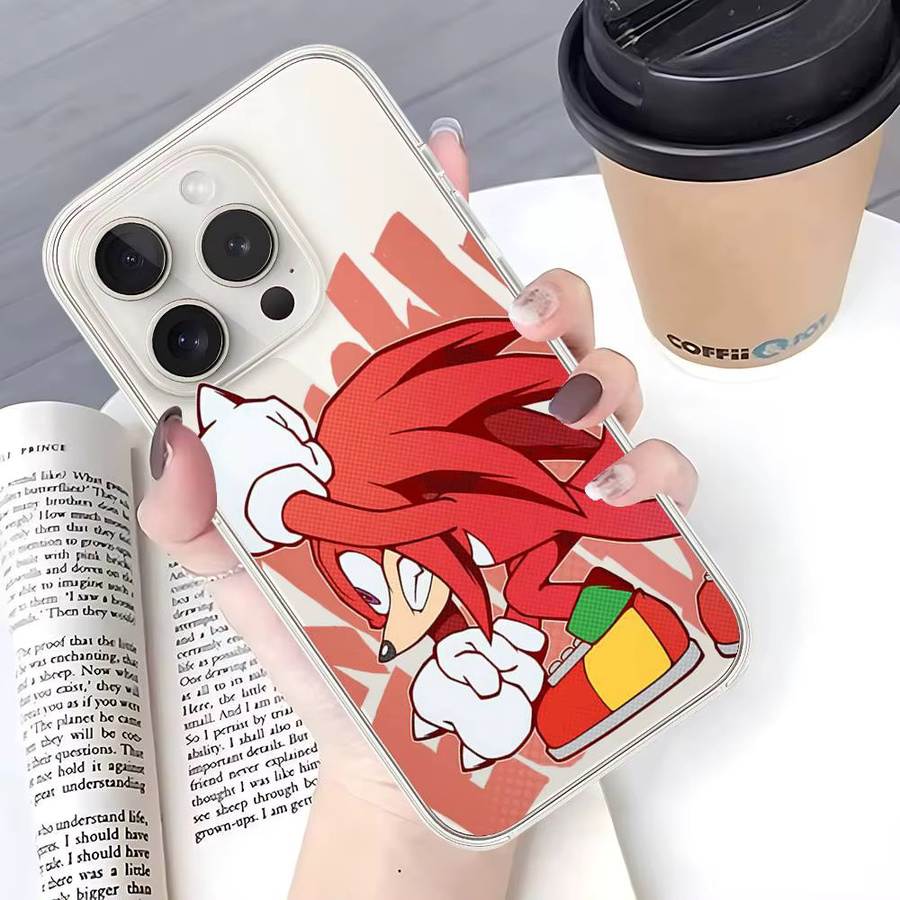 Bilibili Cartoon S-sonic Handyhülle für iPhone 17 16 15 14 13 12 11 Pro Max Plus Transparente Stoßfeste Rückabdeckung - Bild 3