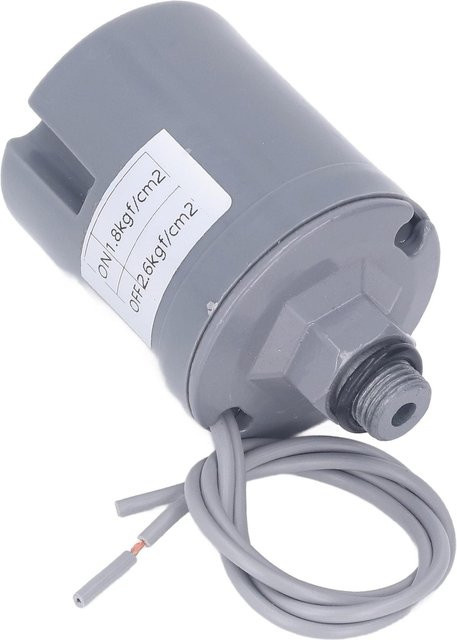 Automatischer Pumpendruckschalter für selbstansaugende Wasserpumpen mit Außengewinde G1 4, 220-240V, Farbe: Silber/Grau - Bild 1