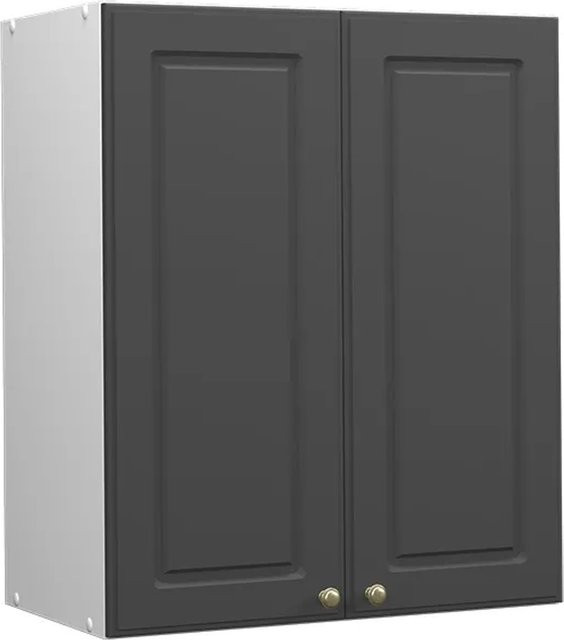 Vicco Hängeschrank Fame-Line Landhaus Weiß Anthrazit Gold Breite: 60 cm, Höhe: 72 cm, Tiefe: 34,1 cm - Bild 2