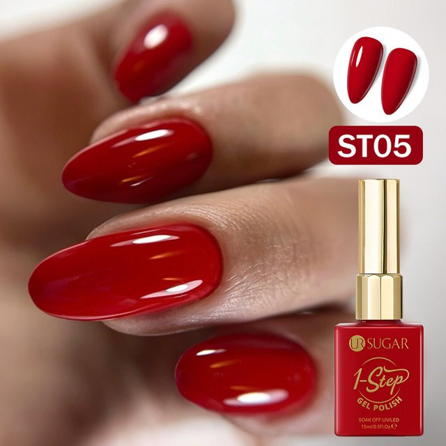 UR SUGAR 1 Gel-Nagellack, Rot, Glänzend, 15 ml - Bild 1