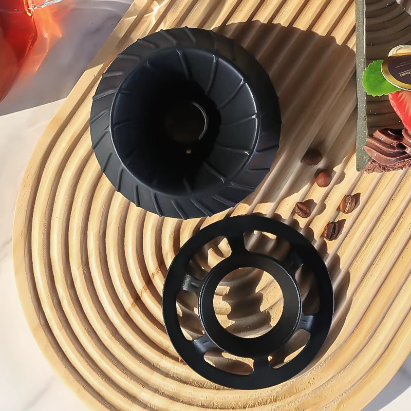 Havmore faltbarer Kaffeefilter aus Silikon in Schwarz, runder Kaffeetropfer und Tassenfilter für deine Küche - Bild 2