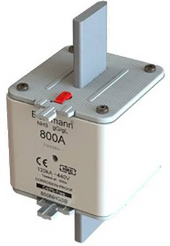 Eaton NH-Sicherung 400NHG3B mit mechanischer Sicherungsanzeige, Größe 3, 400A, 500V, 3 Stück, Weiß - Bild 1