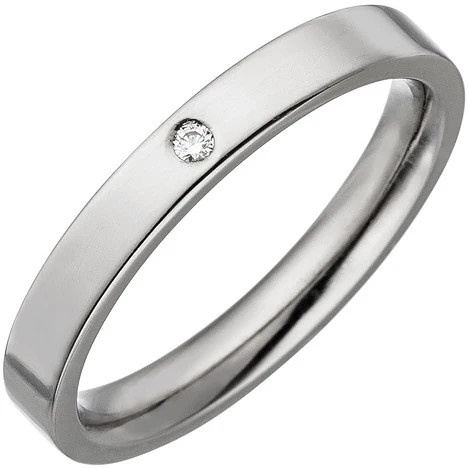 Colfem Partner Ring Titan, Diamant, Brillant, 62, Unisex - Bild 1