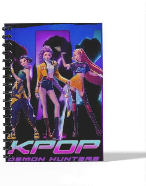 Wucifang Jewelry Anime Notizbuch Dämonenjäger A6 mit Spiralbindung und Softcover in Multicolour - Bild 1