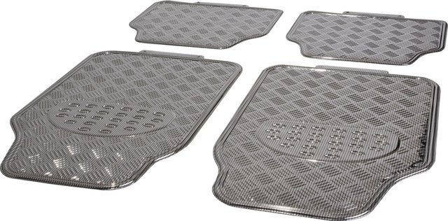 OBI Fußmatten-Set Carbonline, 4-teilig, Grau, Waschbar - Bild 1