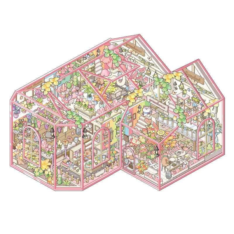 Mr.Paper 3D Diorama-Aufkleber Set mit 7 Packungen für DIY Miniatur-Szenen, Scrapbooking und Journaling in Multicolour - Bild 2