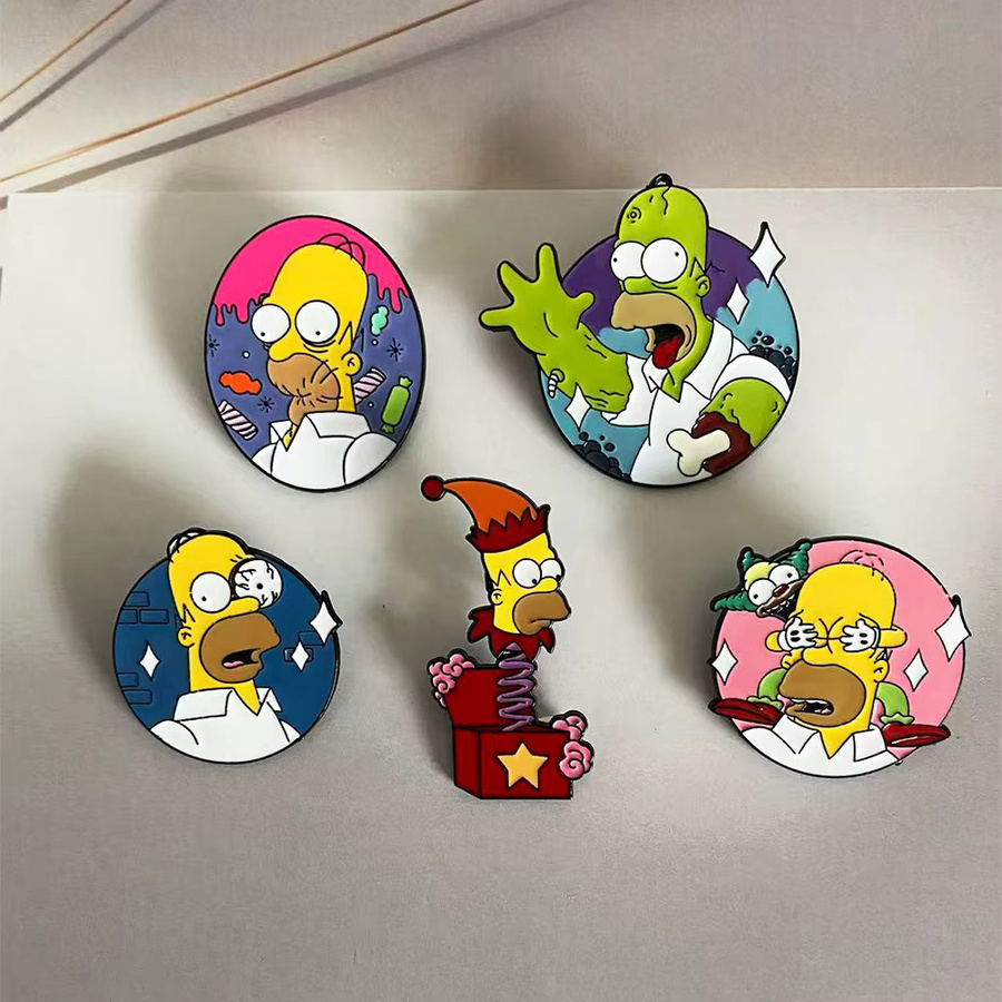 The Simpsons Emaille-Pins, 5 Stück, Unisex - Bild 4