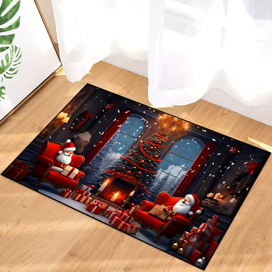 Vikama Weihnachtsteppich als weiche Fußmatte in Multicolour, B/T: 60 x 40 cm - Bild 5