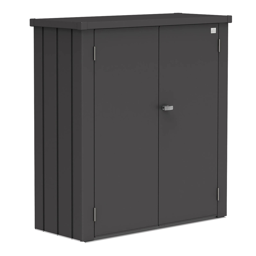 Biohort Terrassenschrank Romeo Dunkelgrau-metallic aus Stahlblech B/T/H: 132 x 57 x 140 cm - Bild 2