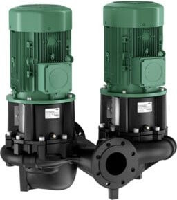 Wilo Atmos GIGA-D 100/140-18,5/2-S1 Trockenläufer-Standard-Doppelpumpe DN100 in Grün - Bild 1
