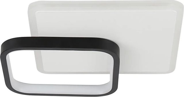 NETTLIFE LED Deckenleuchte aus Metall in Schwarz mit warmweißem Licht, Durchmesser: 24,5 cm - Bild 1