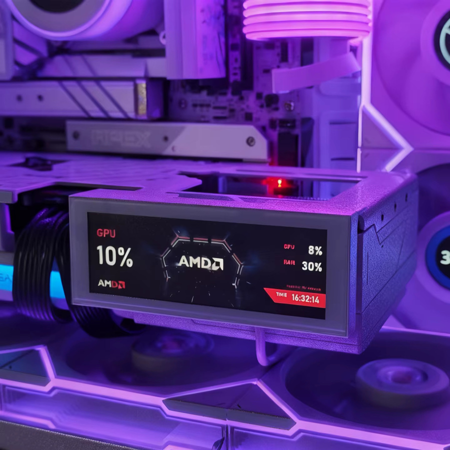 TURZX 4,6 Zoll IPS Smart Screen USB Sekundärbildschirm für CPU GPU RAM mit 960x320 Auflösung zur Desktop-Erweiterung für Windows 10 11 - Bild 3