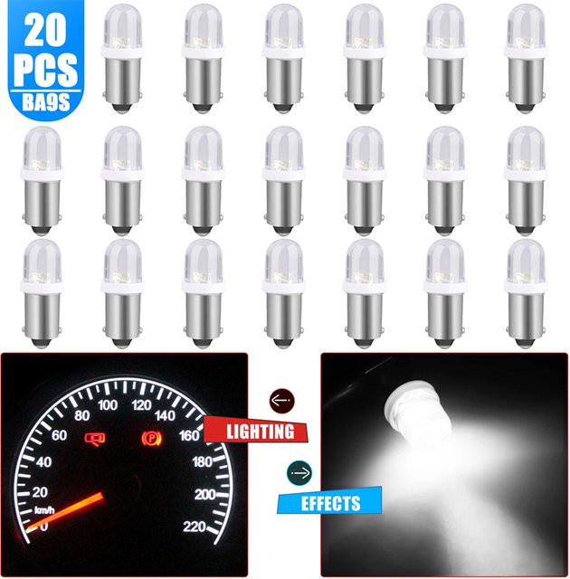 20 Stück T11 BA9S 3030 1SMD LED T4W Auto Innenbeleuchtung in Weiß, 12 V - Bild 1