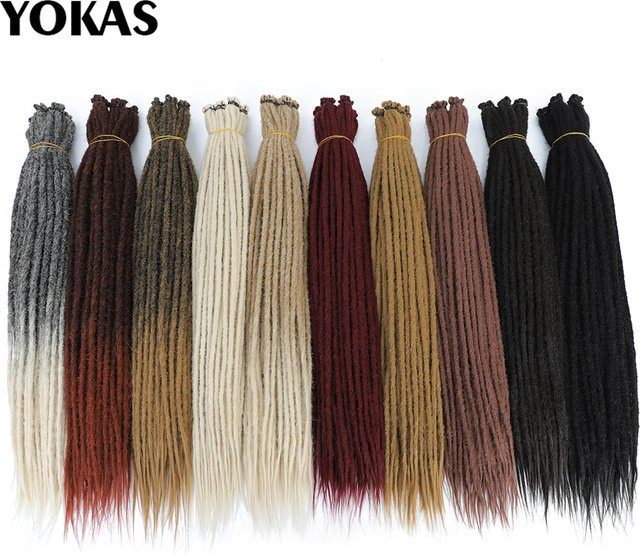 YOKAS Dreadlock-Erweiterungen, synthetisch, handgefertigt, Damen - Bild 1