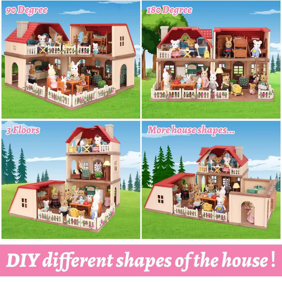 MSFTOYS Puppenhaus Möbel, Miniatur Szene, Tiere, Kunststoff, Bunt / Mehrfarbig - Bild 2