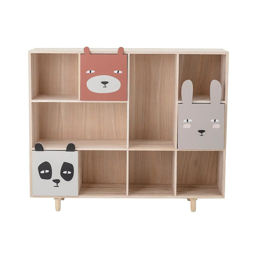 Bloomingville Mini Calle Bücherregal aus Paulowniaholz in Multicolor, Höhe: 107 cm - Bild 1