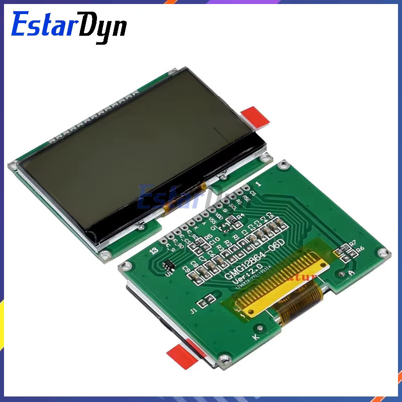Estardyn LCD-Modul LCD12864-06D in Schwarz mit COG, Punktmatrix-Bildschirm, chinesischer Schrift und SPI-Schnittstelle - Bild 4