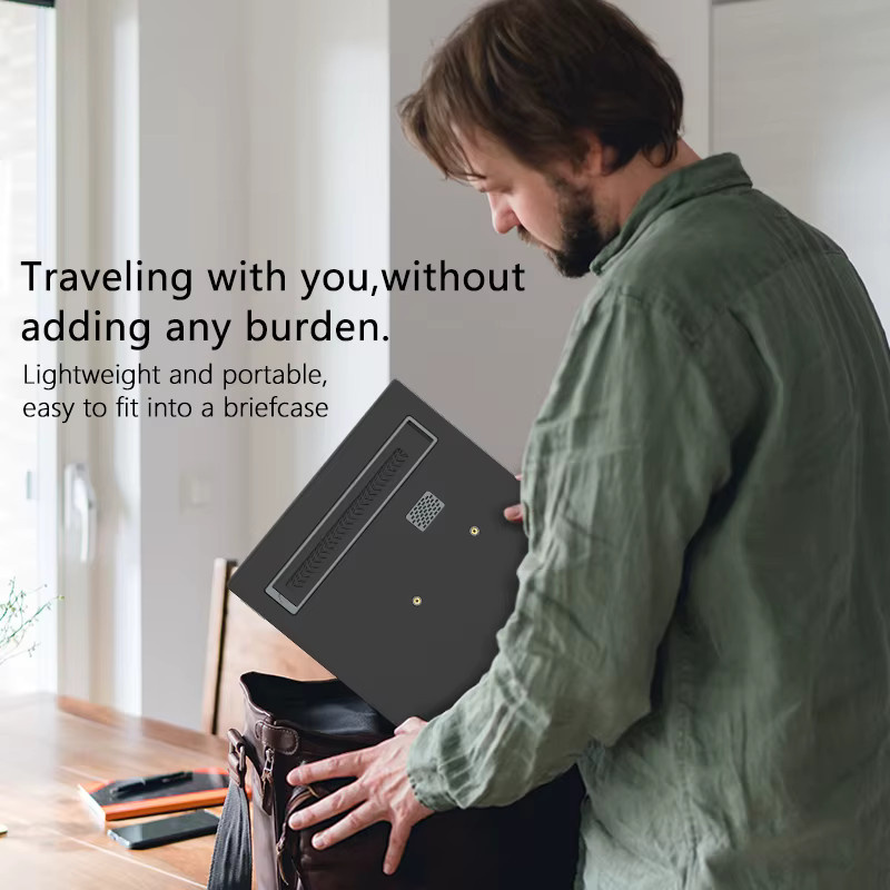 HGFRTEE Tragbarer 14,1 Zoll Monitor Full HD Zweitbildschirm für Laptop mit USB-C und Ständer, Schwarz - Bild 4