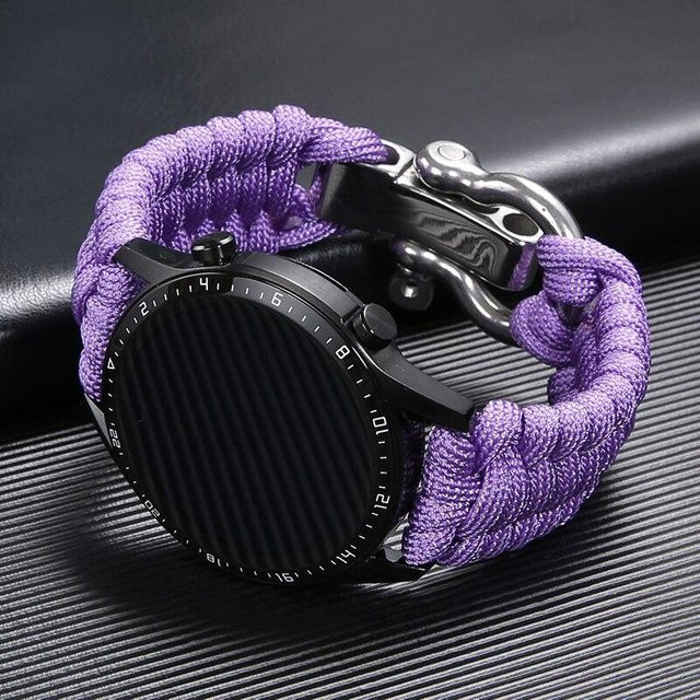Uhrenarmband Nylon, 20 mm, 22 mm, violett, Herren - Bild 1