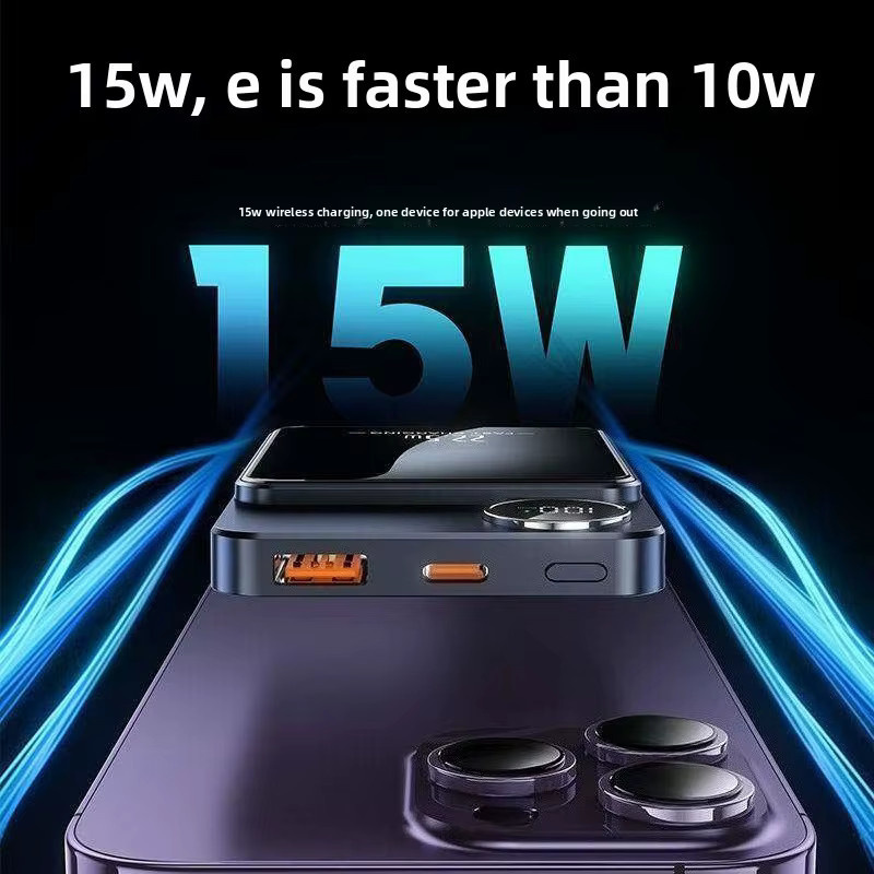 Taepiaai Magnetische Powerbank 20000 mAh in Grün mit schnellem Aufladen - Bild 2