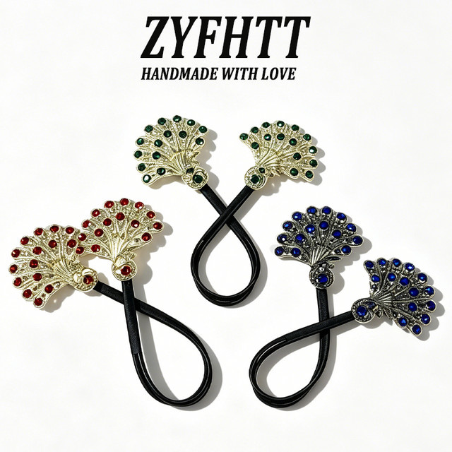 ZYFHTT Haarspange Strass-Pfau, Damen - Bild 1