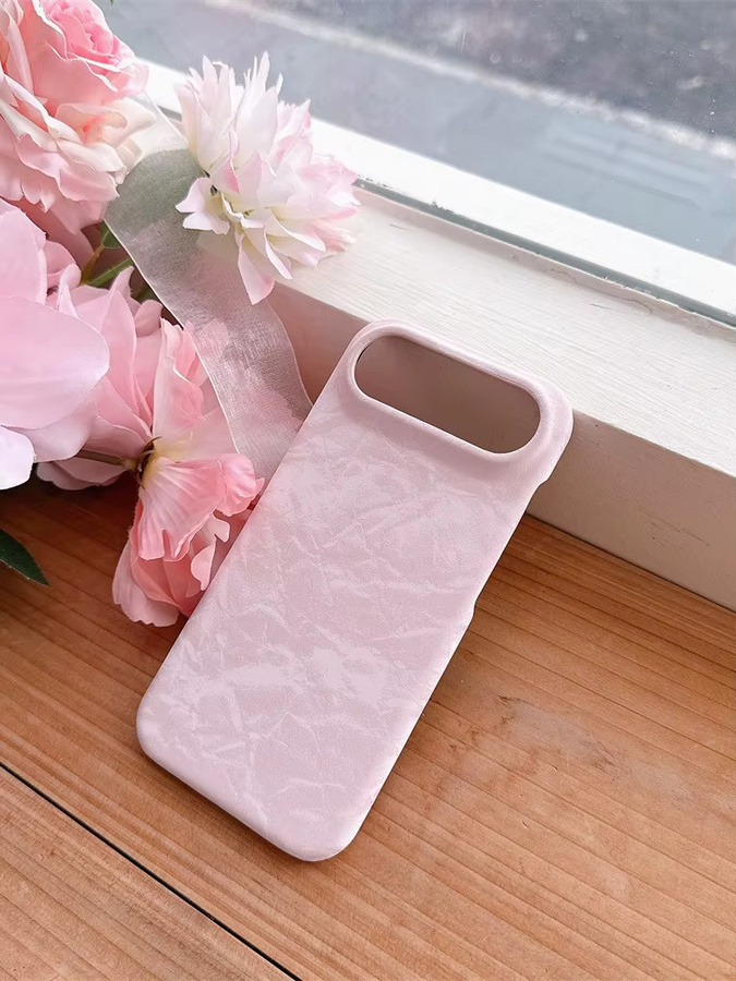 Luxuriöse Handyhülle aus Plüschstoff und Leder für Apple iPhone in Pink - Bild 2