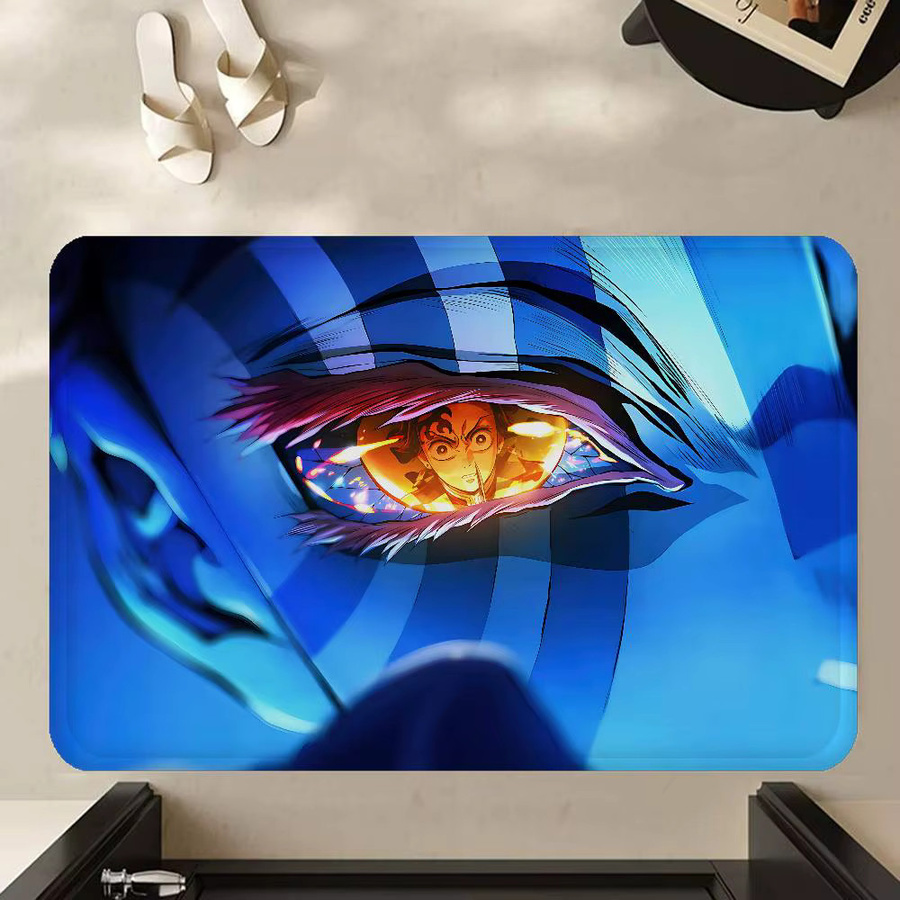 Potdemiel Anime Demon Slayer Rutschfeste Fußmatte für Badezimmer und Kinderzimmer B: 60 cm, T: 40 cm, H: 1 cm - Bild 4