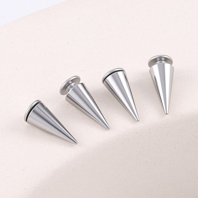 Aihuite Nieten, Edelstahl, Kegel, Screwback, DIY Ketten Handwerk Zubehör - Bild 1