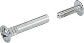 Hettich Verbindungsschraube M4 Plattend VHS 32/27 aus Stahl in Silber - Bild 1