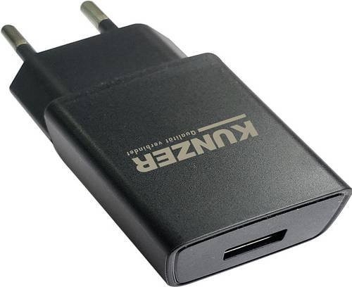 Kunzer Steckernetzteil 7USBL230 in Schwarz mit 5V und 2000mA - Bild 1