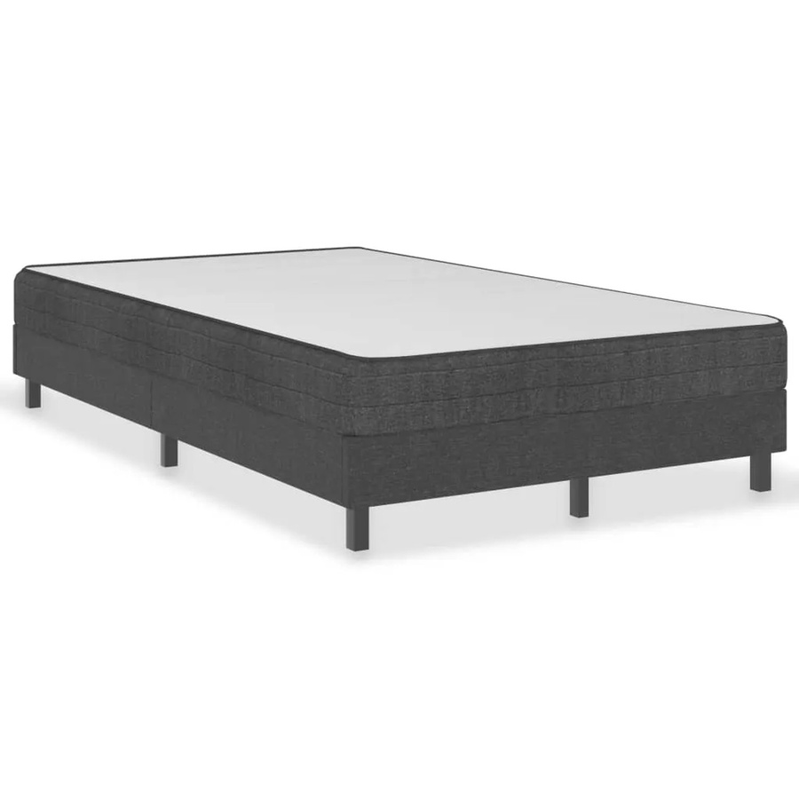 vidaXL Boxspringbett Hybrid in Dunkelgrau aus Stoff mit B/T: 120 x 200 cm - Bild 2