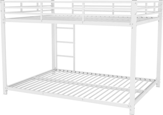 okwish Etagenbett aus Metall für Kinder in Weiß, B/T/H: 140 x 200 x 144,5 cm - Bild 1