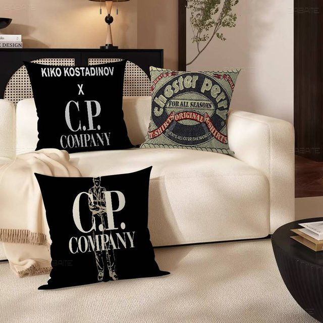 CP-Fashion Dekorativer Kissenbezug mit Grafikdesign in Schwarz, quadratisch, Breite: 30 cm, Höhe: 30 cm - Bild 1