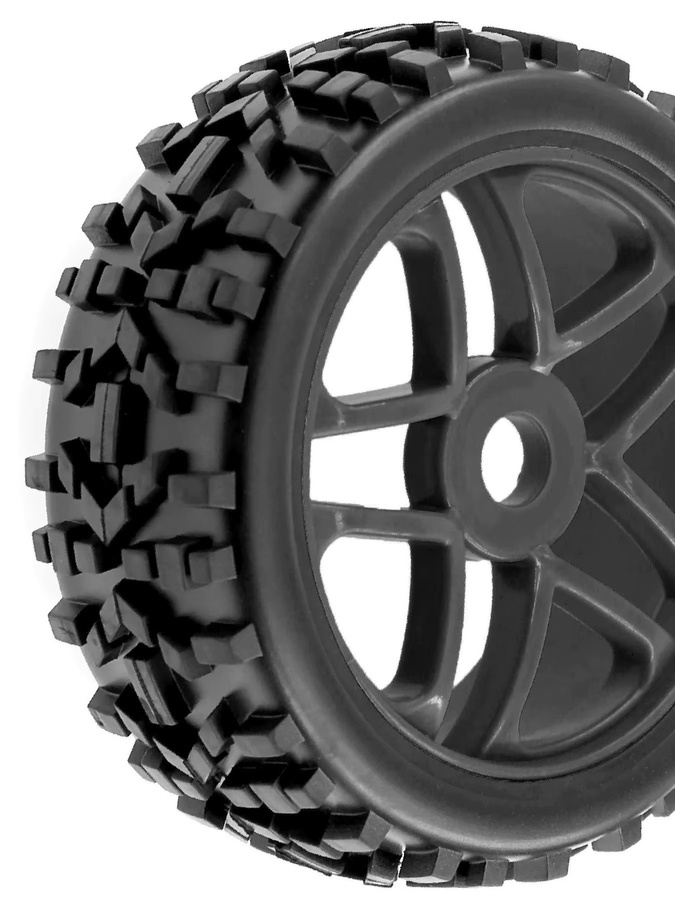 RS RC Buggy-Räder und Gummireifen, 4-teiliges Set, 1:8, 17 mm Sechskantfelgen - Bild 5