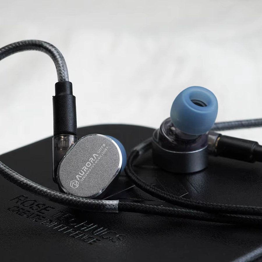 ROSESELSA Aurora Ultra Hybrid In-Ear-Kopfhörer mit 1DD+1 Planar Dual-Driver, HiFi-Musik und Gaming, Farbe: Silber, inklusive 3,5 mm auf Typ-C-DAC - Bild 2