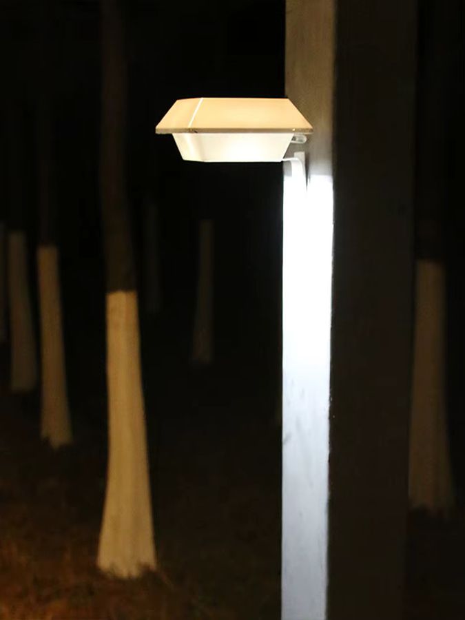 DOUWENXI Solar-Gartenleuchte mit integriertem LED für Außenbereich und Zäune, wasserdichte Dekoleuchte für Terrasse und Landhaus - Bild 6