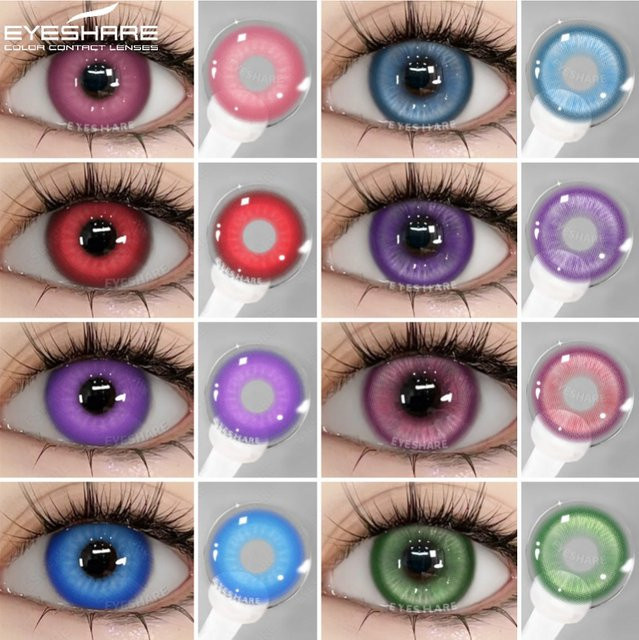 EYESHARE Farbige Kontaktlinsen, Rosa - Bild 1
