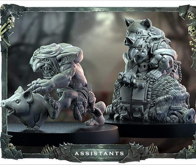 GK Vicious Wildfire 9 Ork, Harzmodellfigur, Fantasy, Grau, Einzelfigur - Bild 1