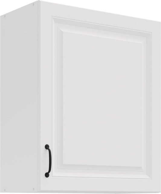 Hängeschrank Stilo in Weiß Matt im Landhausstil mit 2 Einlegböden, Breite: 60 cm - Bild 1