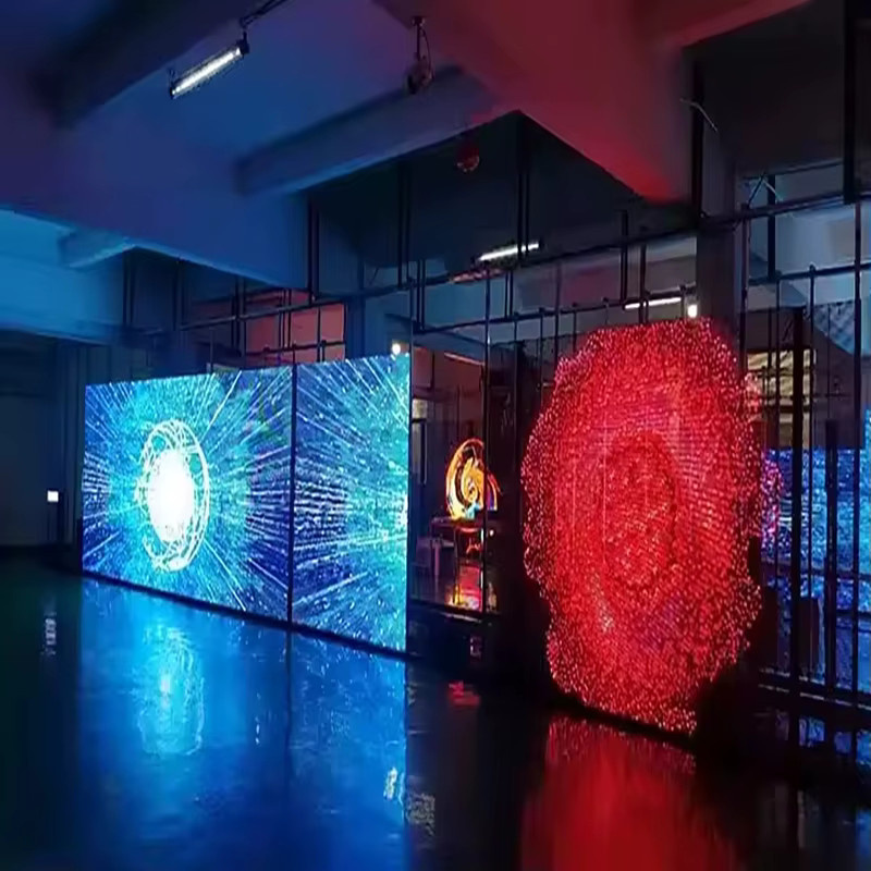 OIMG P3.9 Transparentes LED-Mesh-Screen Glaswand-Videoanzeige für Schaufensterwerbung und 3D-Visualisierung - Bild 3