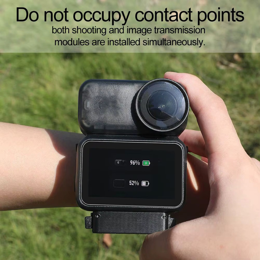DJI OSMO Nano Kamera Schutzhülle in Schwarz mit Handschlaufe und stoßfester Anti-Drop-Griff-Daumenkontrollhalterung - Bild 4