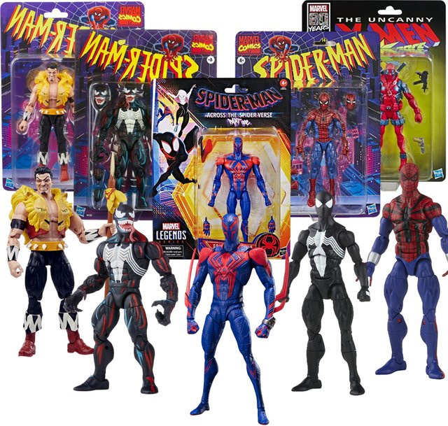 Hasbro Marvel Spider Man Venom Deadpool Kraven Spider Verse 2099 Miguel O'Hara Peter Parker Legende Actionfigur, ab 4 Jahren - Bild 1