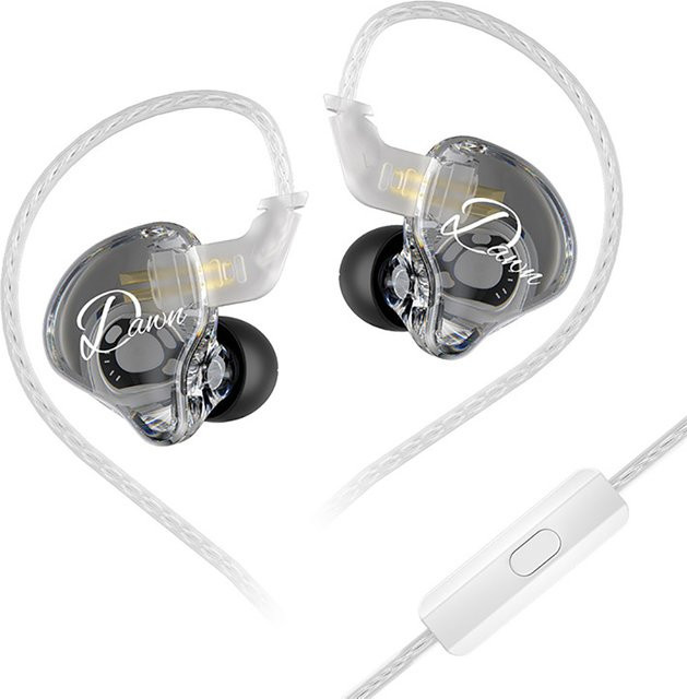 KZ-Dawn In-Ear Monitor Kopfhörer mit Dual Dynamic 10mm Treibern in Transparent - Bild 1
