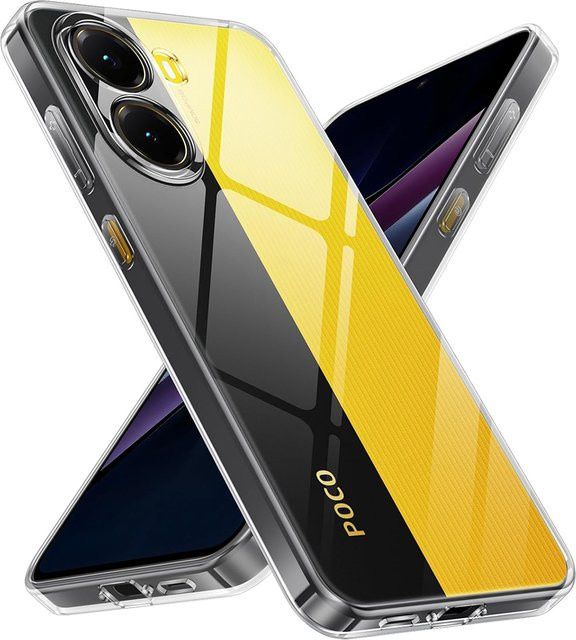 Transparente Silikonhülle für Xiaomi Poco X7 X6 X5 X4 X3 Pro GT F7 F6 F5 F3 (Anti-Drop Cover) - Bild 1